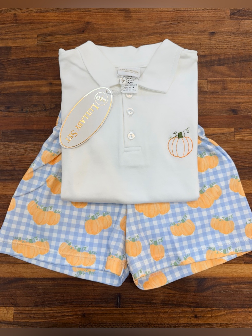 NWT - Lullaby Set Parker Short Set - Pumpkins - 5